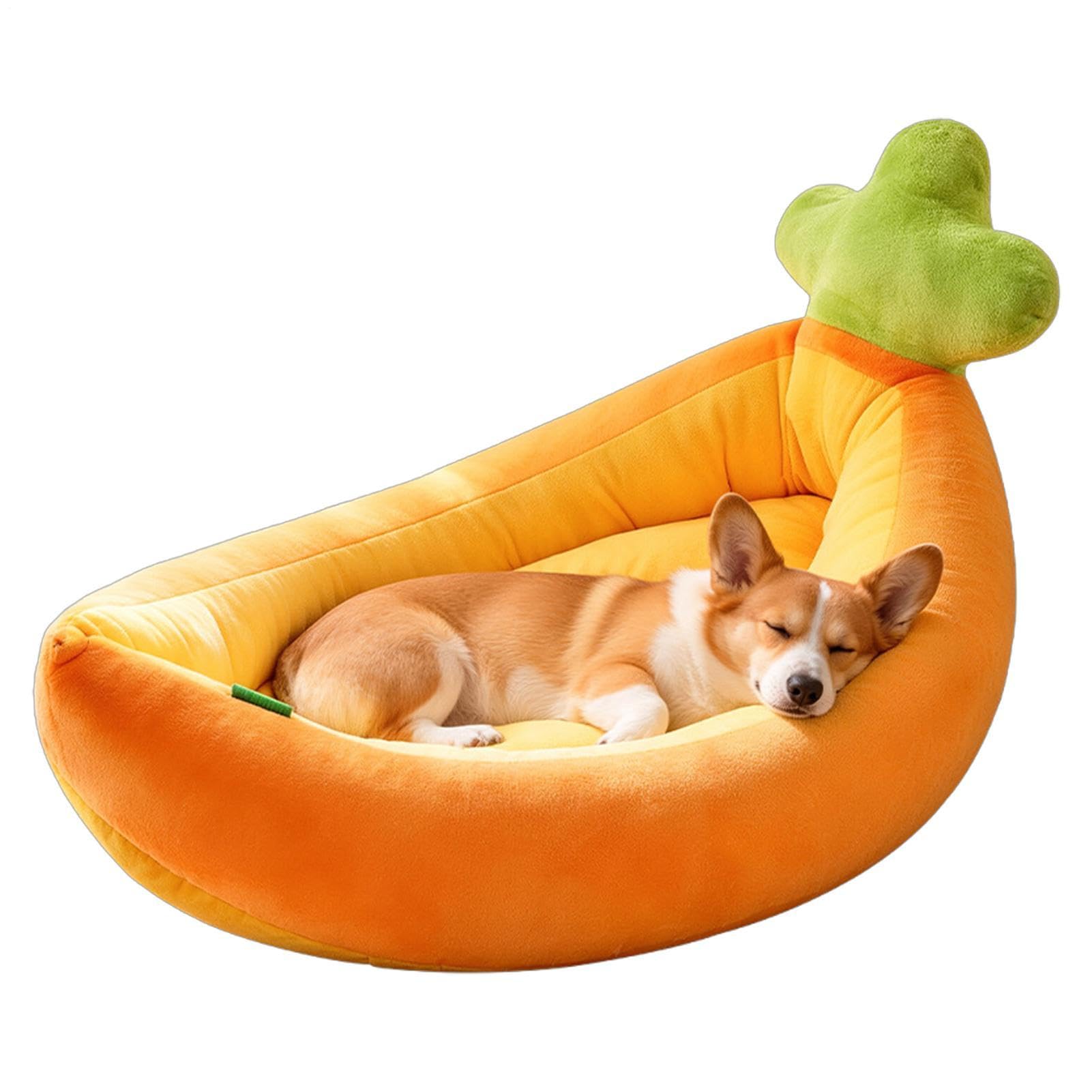 Cuccia Carota Animale – Cuscino Gatto Peluche | Tappetino Cucciolo Lavabile