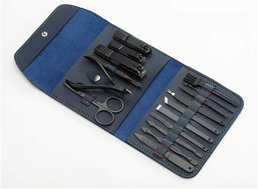 Manicure Set Men's Special Carbon Steel Nail Clippers Set Black Ear Selection Tool Household Pedicure Nail Scissors Beauty Nail Tool Set Nail Clippers Pedicure Kit (Color : B)