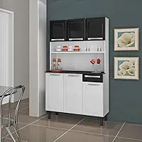 Kit Cozinha Rose Compacta Itatiaia em Aço 6 Portas 1 Gaveta Branca I3g1-105