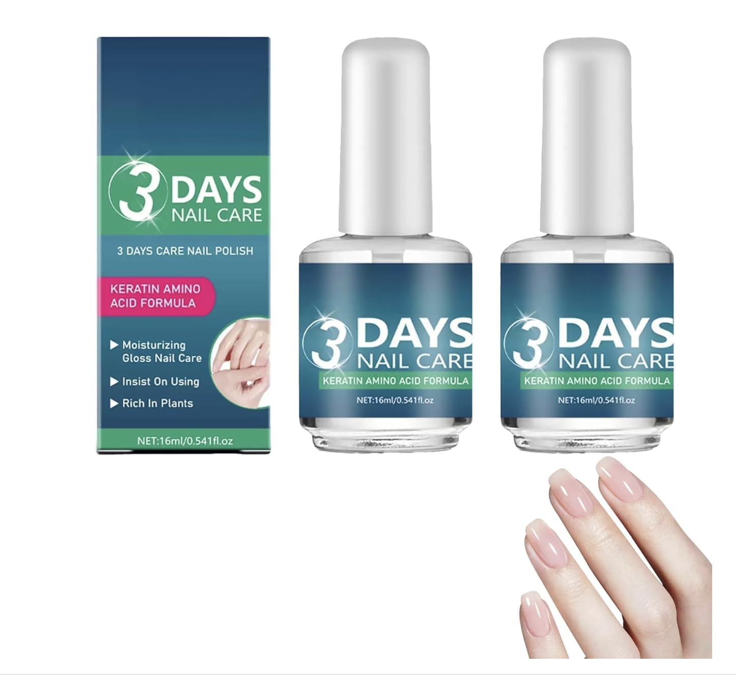 Nail Care Oil with Keratin – Fast Nail Strengthening Treatment for Dry, Weak & Fragile Nails | Hydrating Cuticle Repair Oil | Promotes Healthy Nail Growth | Nourishing Nail & Cuticle Care (pack of 2)-image-28
