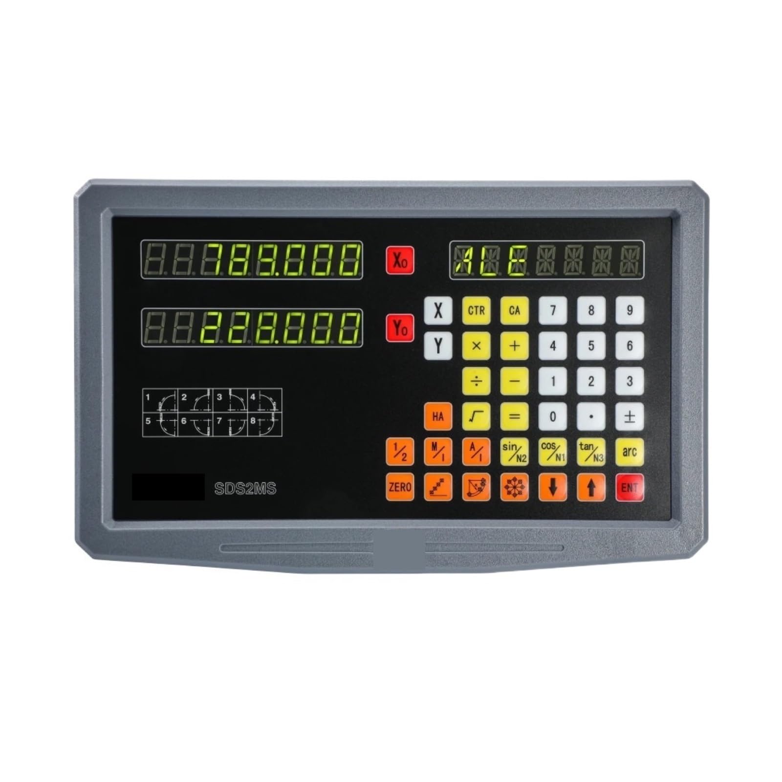 Bilance per encoder lineari, Set DRO A 2 Assi Lettura Digitale E Sensore Encoder Lineare Da Pezzi 50-1000mm 0,005mm For Fresatura Tornio(SDS2-2MS DRO Set)