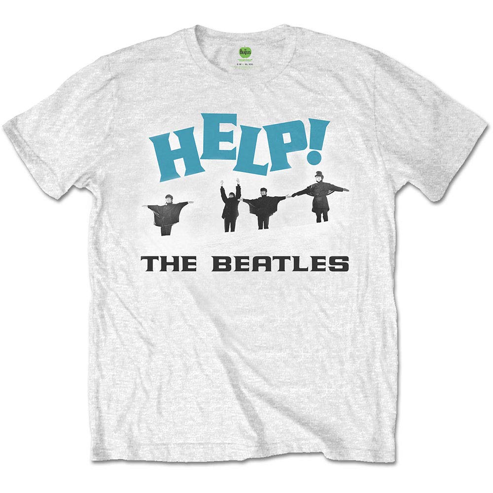 The Beatles Help! Snow officiel T-shirt Hommes unisexe - Les Beatles, Paul McCartney, John Lennon, RIngo Starr, George Harrison The Beatles Help! Snow officiel T-shirt Hommes unisexe