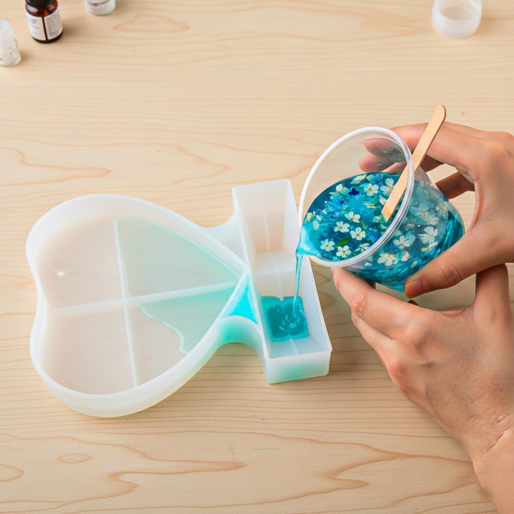 Resin Heart Molds Silicone – 3D Photo Frame Heart Shape Picture Moulds for Epoxy Casting Home Decoration DIY Art Crafts Handmade Gifts Memorial Personalized Table Valentine’s Day Ornament Decor Maker