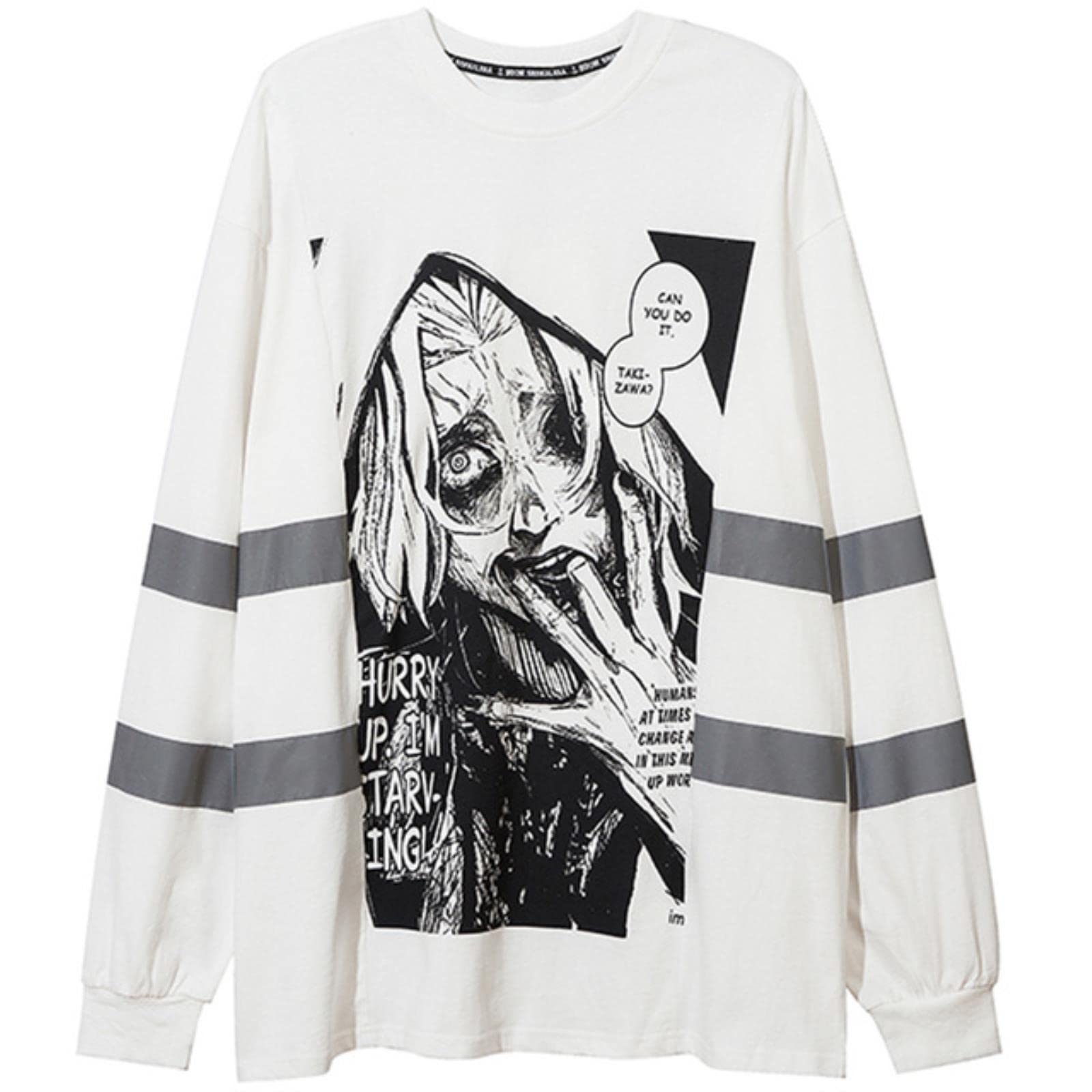 Felpe con Cappuccio da Uomo Anime jumic Gothic Horror Fumetti Casual Diablo a Maniche Lunghe Top High Street Hip Hop Streetwear
