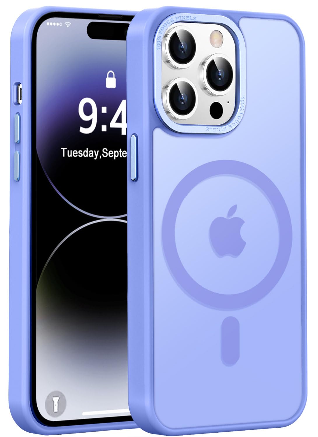 Newfuture Strong Magnetic Compatible with iPhone 17 Pro Case [13 FT Military Drop Protection] [Compatible with Magsafe] Slim Translucent Matte Shockproof with Anti-Fingerprint Phone Case, Tender Pink — view 227
