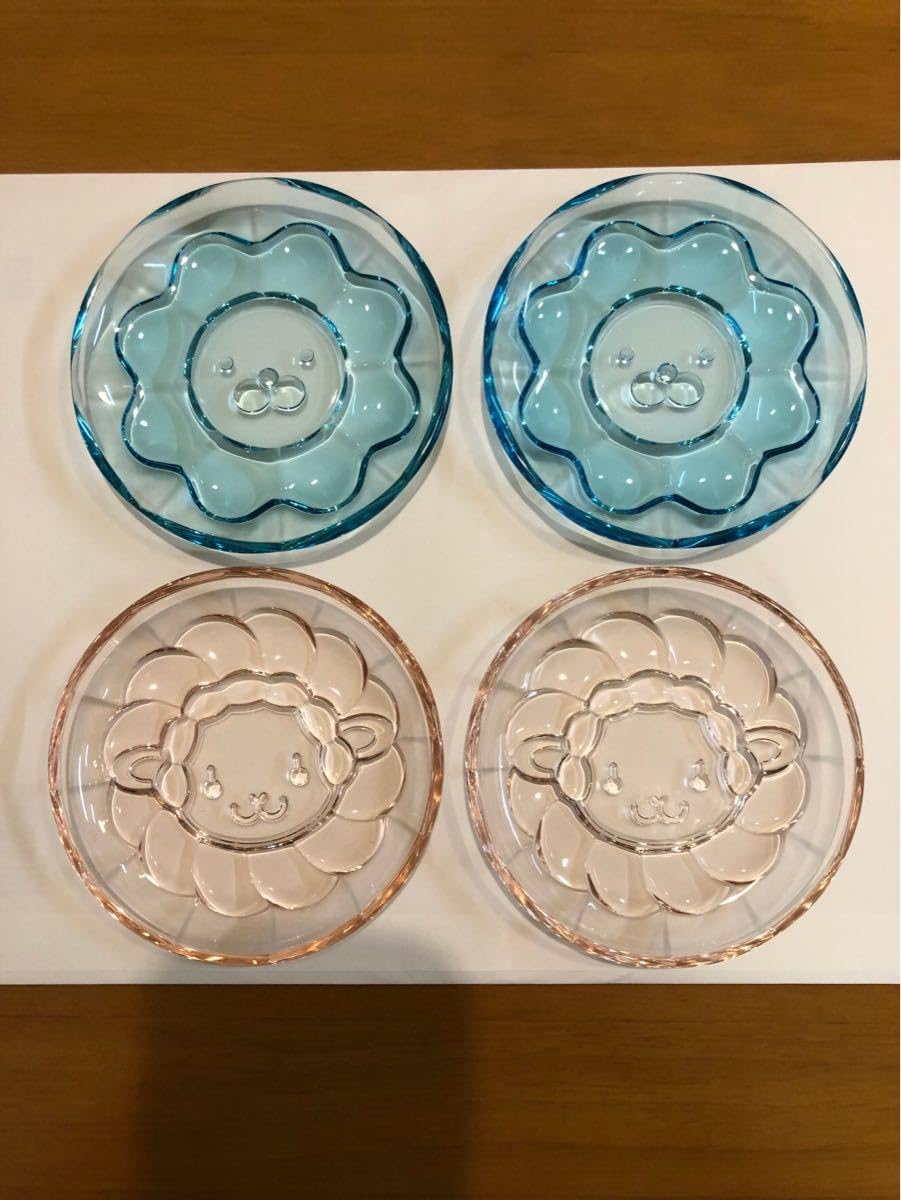 Amazon.co.jp: ミスド ポンデライオン ガラス皿 4枚セット : ホーム