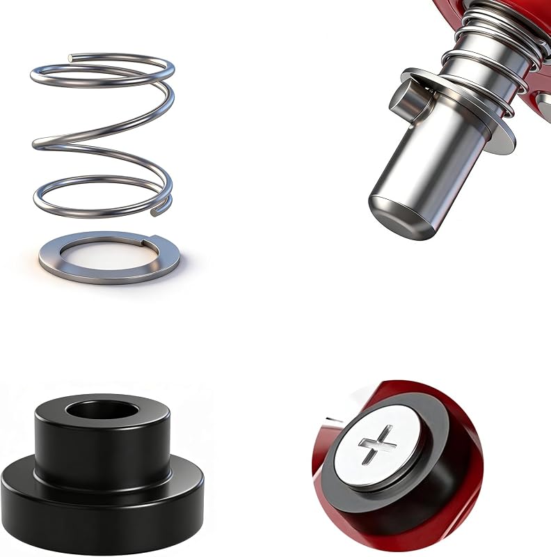 Piezas de repuesto de resorte y arandela de cabezal basculante para mezcladora de soporte KitchenAid | Para kit de reparación de、 arandela de goma y arandela de resorte Kitchenaid compatible con modelos de mezcladora de soporte de cabezal basculante de 3,5-7 cuartos de galón