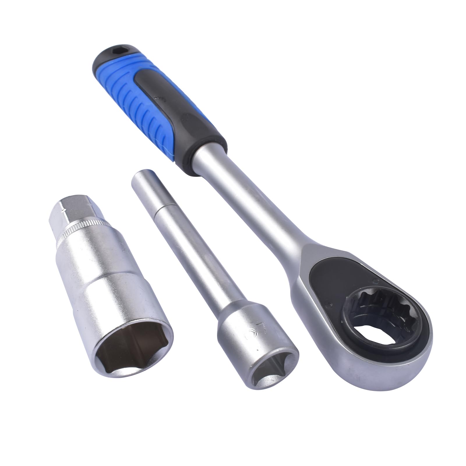 Bisenya 18 Pezzi Set di Chiave a Bussola per smontare ammortizzatori Kit Dado per Ammortizzatore Speciale 1/2' Drive Compatibile con i Veicoli più Comuni