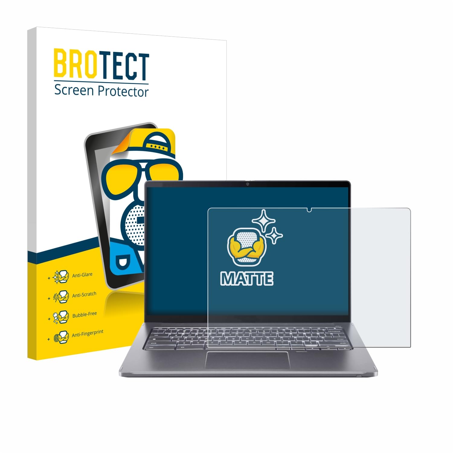 Brotect Pellicola Opaca Anti-Riflesso Per ASUS Chromebook Plus Enterprise Cm34 Flip L 873958