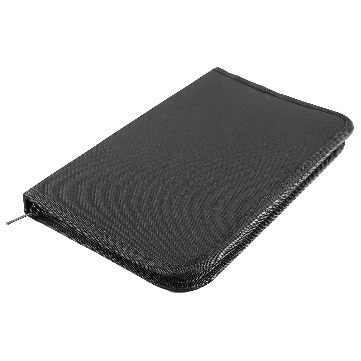 ZONADAH 48 Slots Colored Pencil Case Large Capacity Pencil Wrap Black Canvas Storage Bag with Zipper Stationery Organiser Pouch for Office School Artists - Image 3