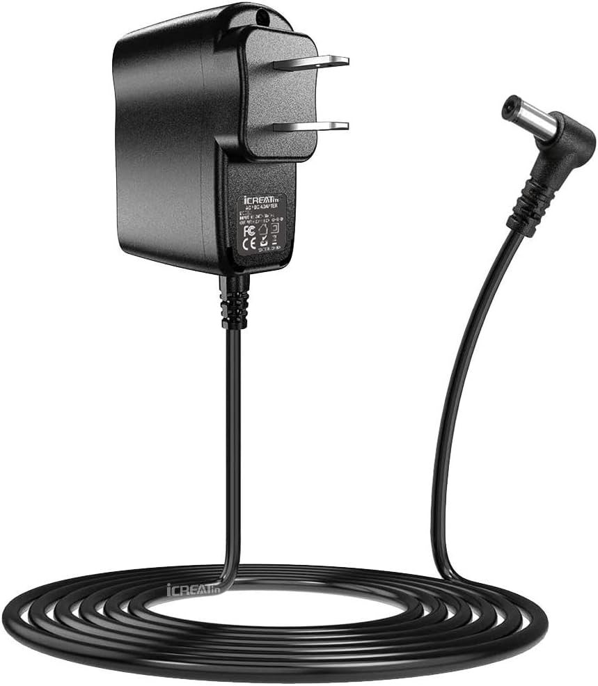 6V AC Power Adapter for iTouchless Automatic Sensor Trash Cans 2.5 to 23 Gallon, 6.6Ft Long Power Cord Supply for Stainless Steel Trash Can NX SX MX RX HX RS RE, ACNXSX