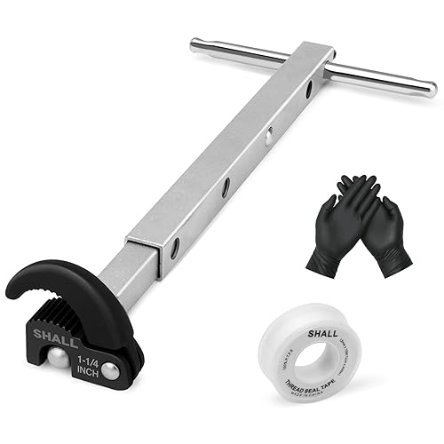 SHALL Telescoping Basin Wrench, Adjustable Sink Wrench with 10'' to