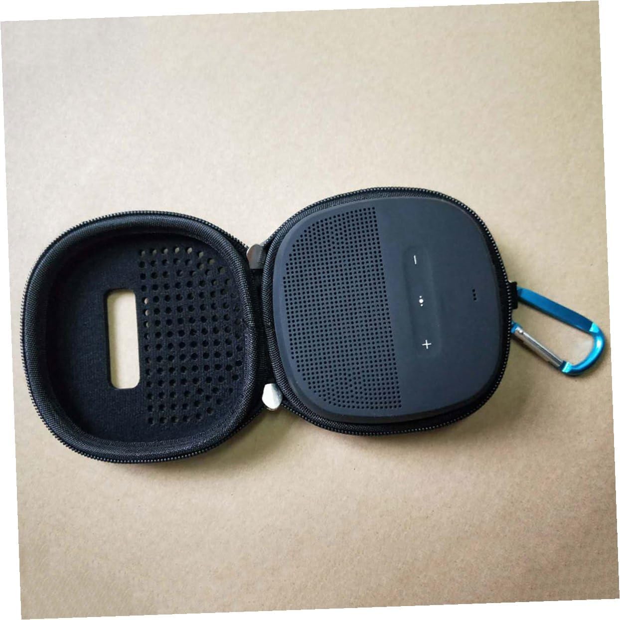 Gadpiparty Audio Speaker Storage Case Portable Protective Cover for Random Color Organize Speakers and Accessories Scratch-Resistant Design Secure Bungee Band
