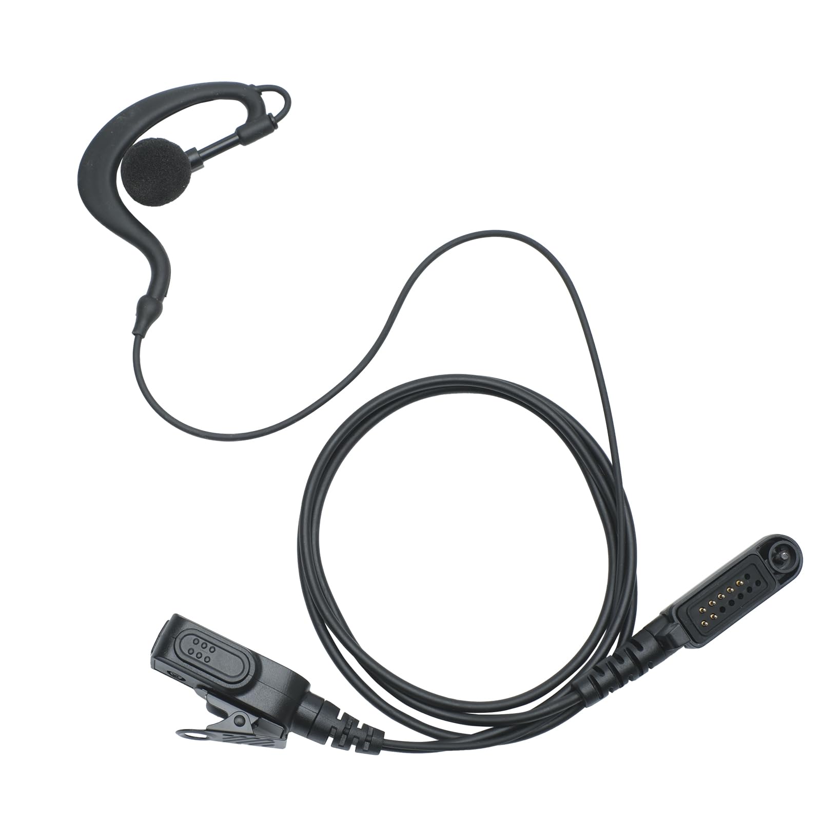 Auricolare con microfono PTT compatibile con Hytera PD602 PD682 PD662 HP780 X1e Walkie Talkie radio bidirezionale a forma di G