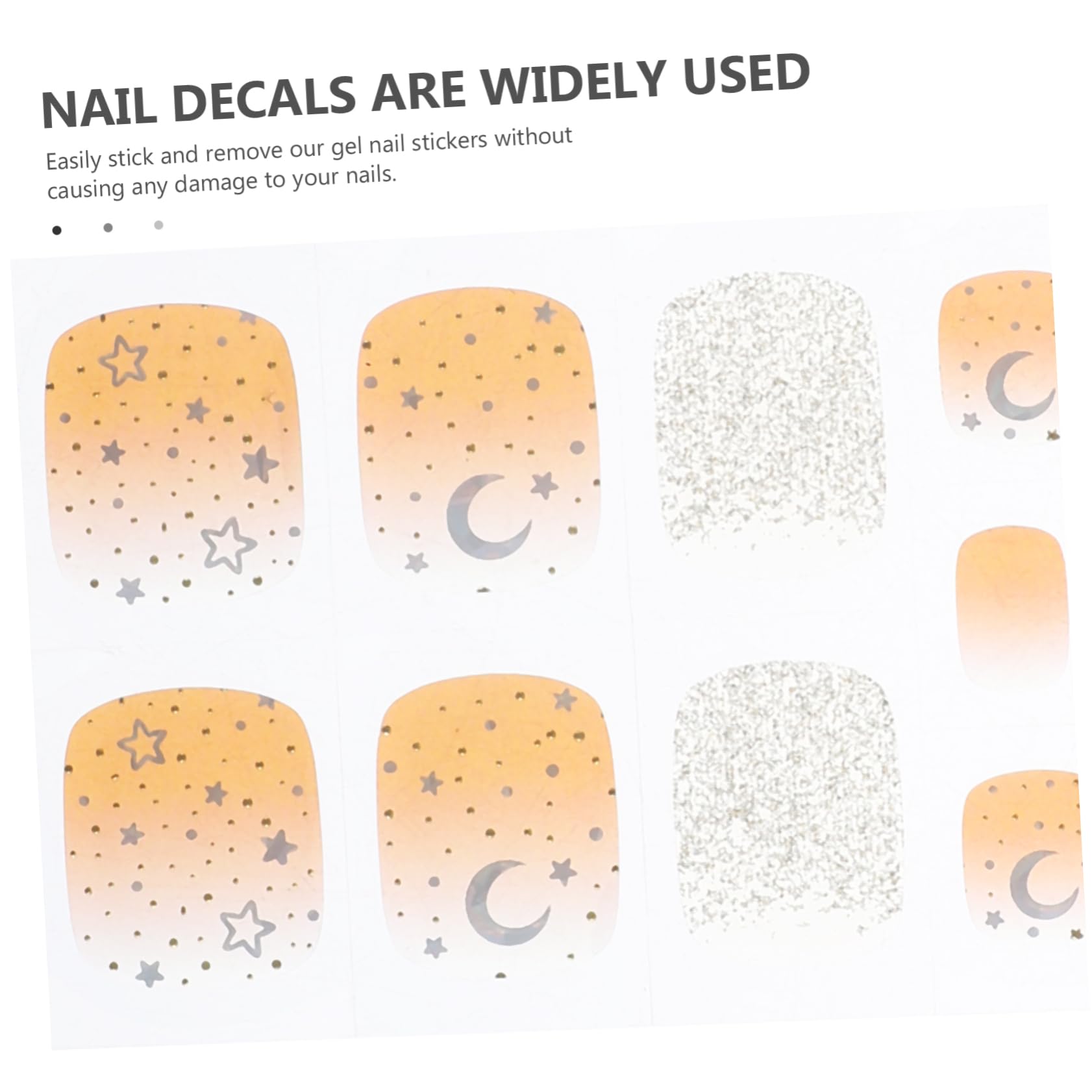 Healeved 5 Set Di Adesivi Per Nail Art Strisce Di Adesivi Per Unghie in Gel Strisce Di Smalto Per Unghie Decorative