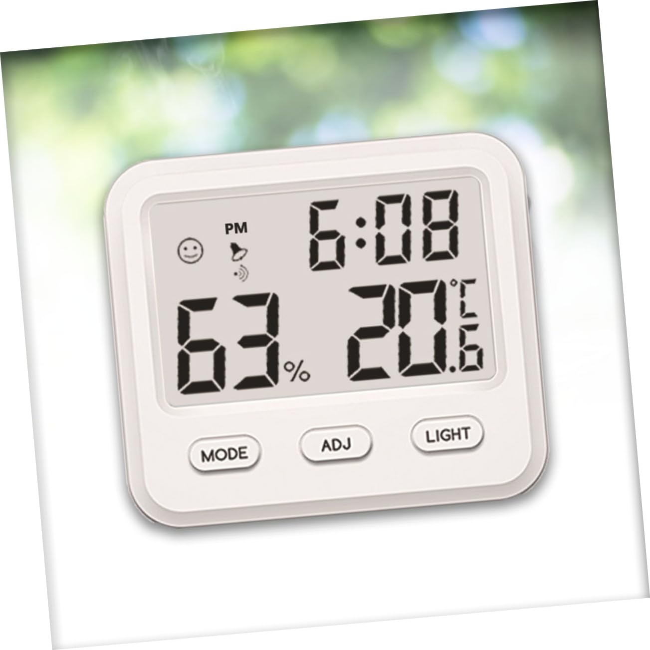 Happyyami Raumthermometer Innen 2st Indoor-hygrometer Heimhygrometer Elektronisch Weiß Thermometer Hygrometer