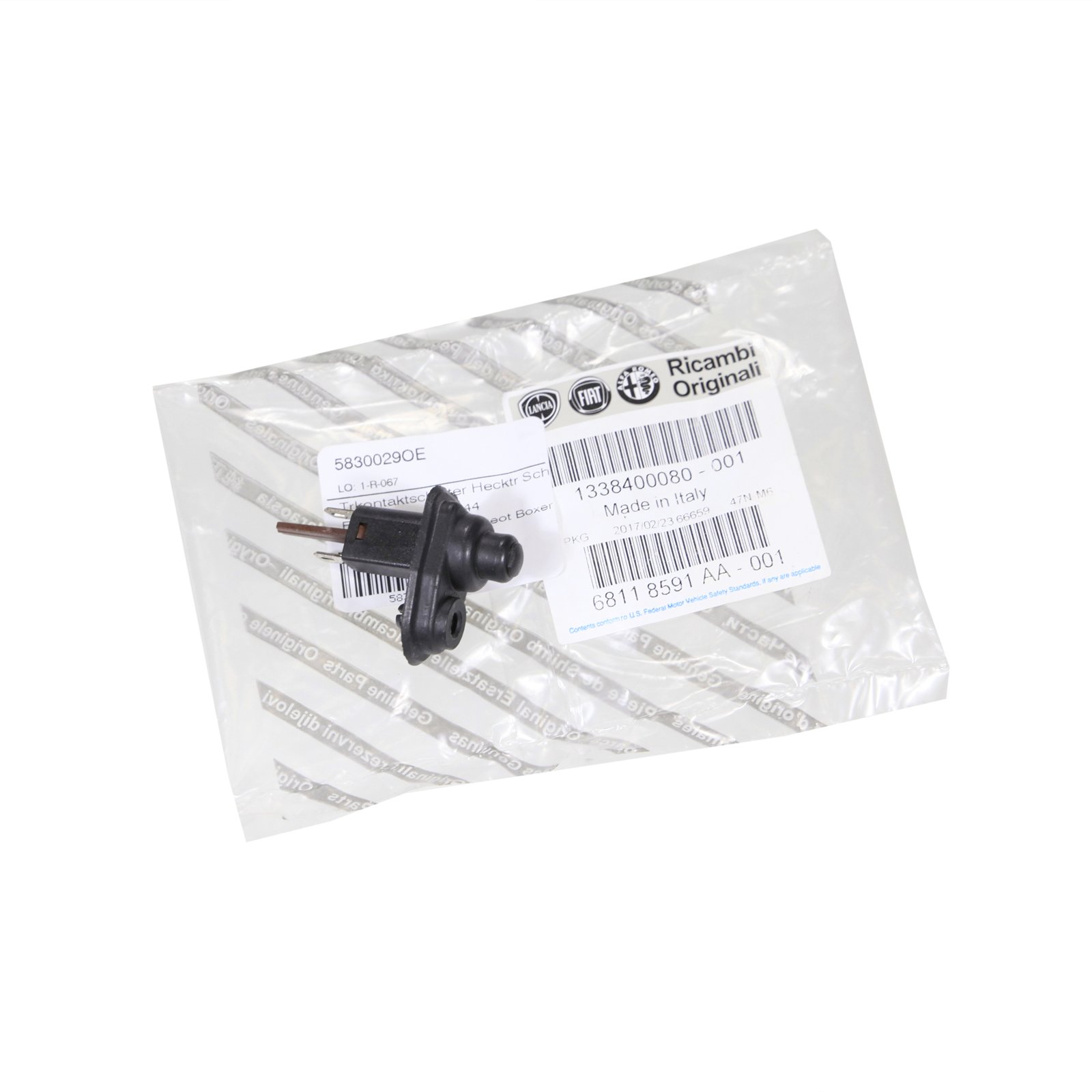 Original Contact de porte Interrupteur Porte arrière Porte coulissante 1338400080