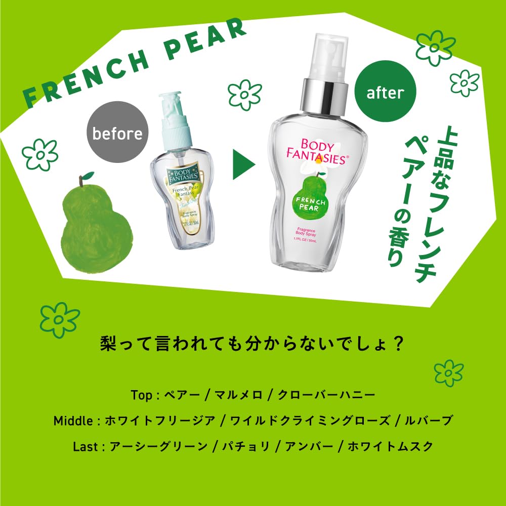 その他 BODY FANTASIES pere fantasy Amazon.co.jp: BODY FANTASIES(ボディファンタジー) Body Spray French