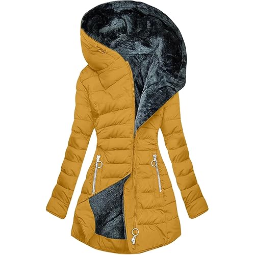 Ceboyel Winter Coats For Women With Hood Fleece Lined Thicken Puffer Coat Sherpa Warm Jackets Trendy 2023 Outfits Clothes