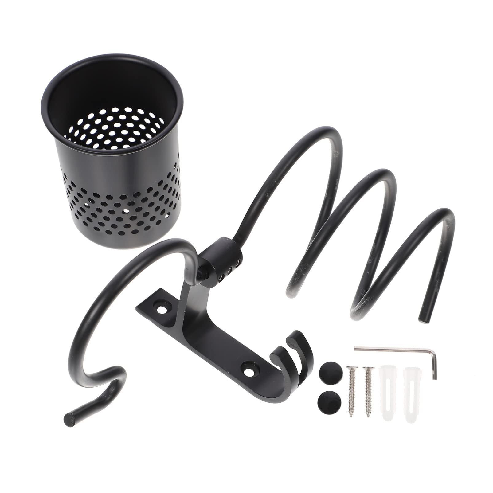 BDAYEK Hair dryer holder Barber Tool Rack，Hair Dryer Rack Wall Mount Blow Holder Storage Bathroom Accessory