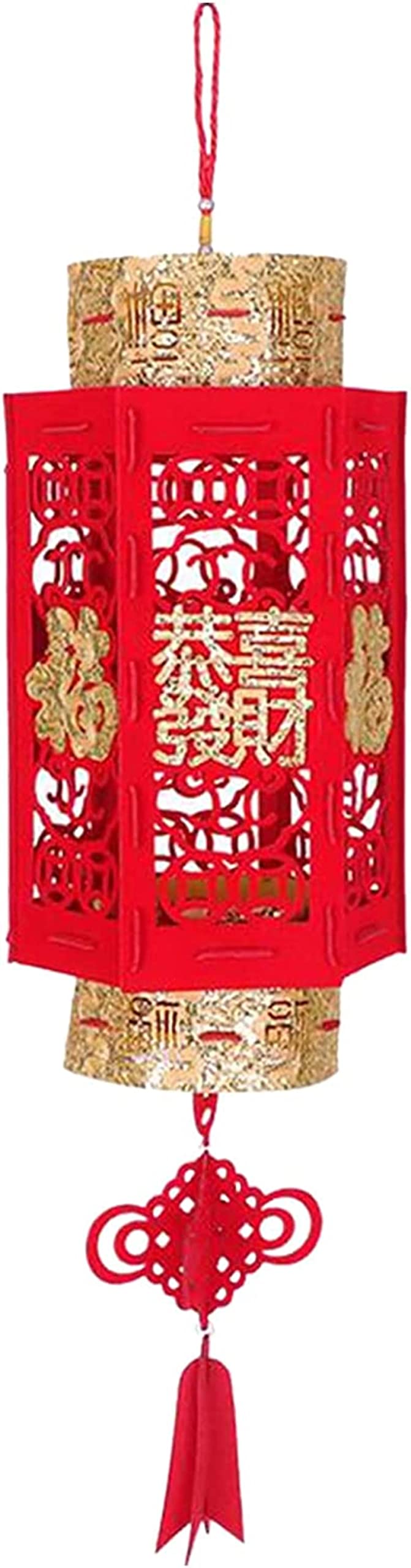 Chinesische Laternen Für Mondneujahr | 2 Stück, Rot/gold, 30 Cm Durchmesser | Aus Satin Mit Quasten | Für Festdekoration