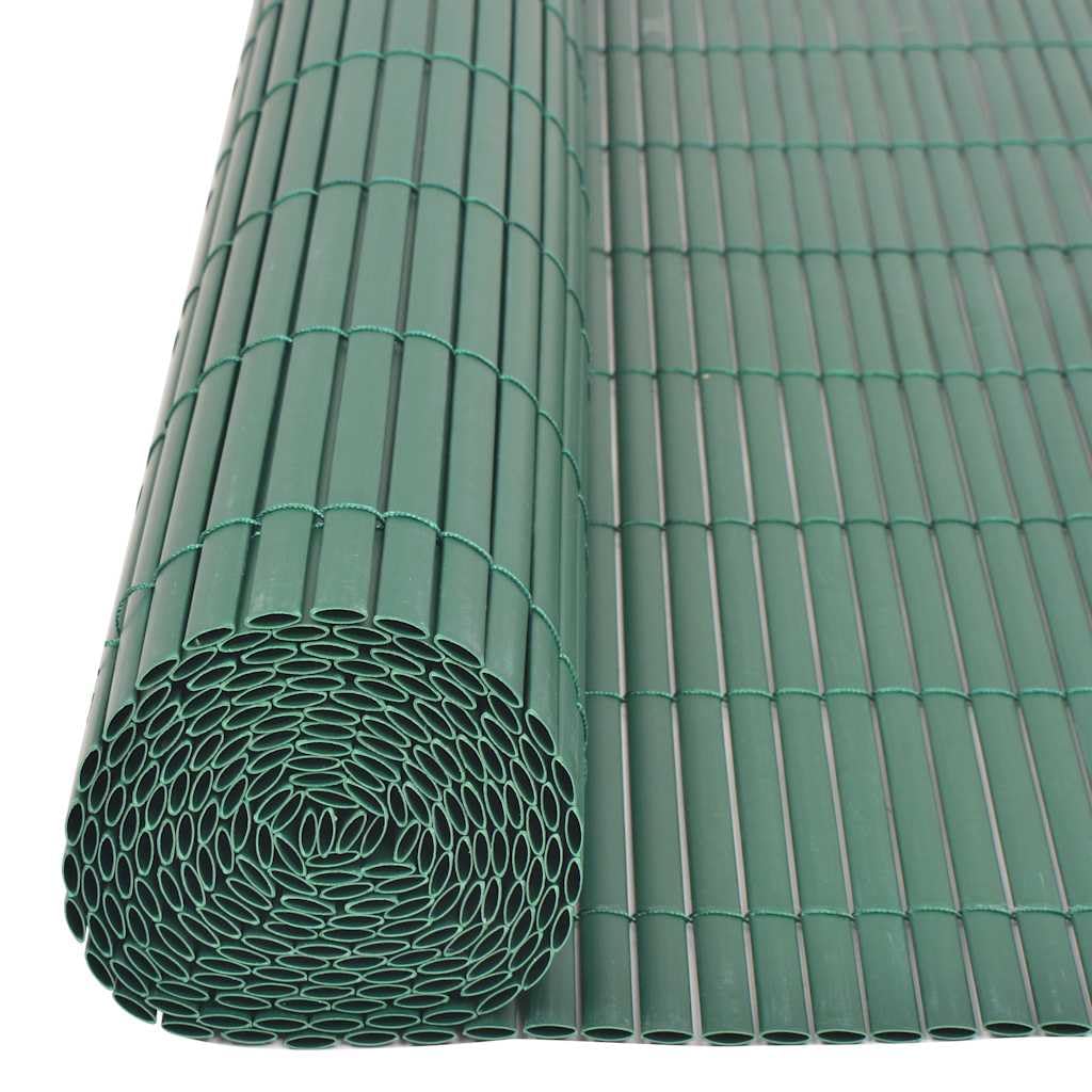vidaXL Recinzione da Giardino a Doppio Lato in PVC 90x500 cm Verde