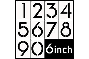 DXCYZ 6 Inch Large Number Stencils Kit: Unlock Artistic Precision for Mailbox...