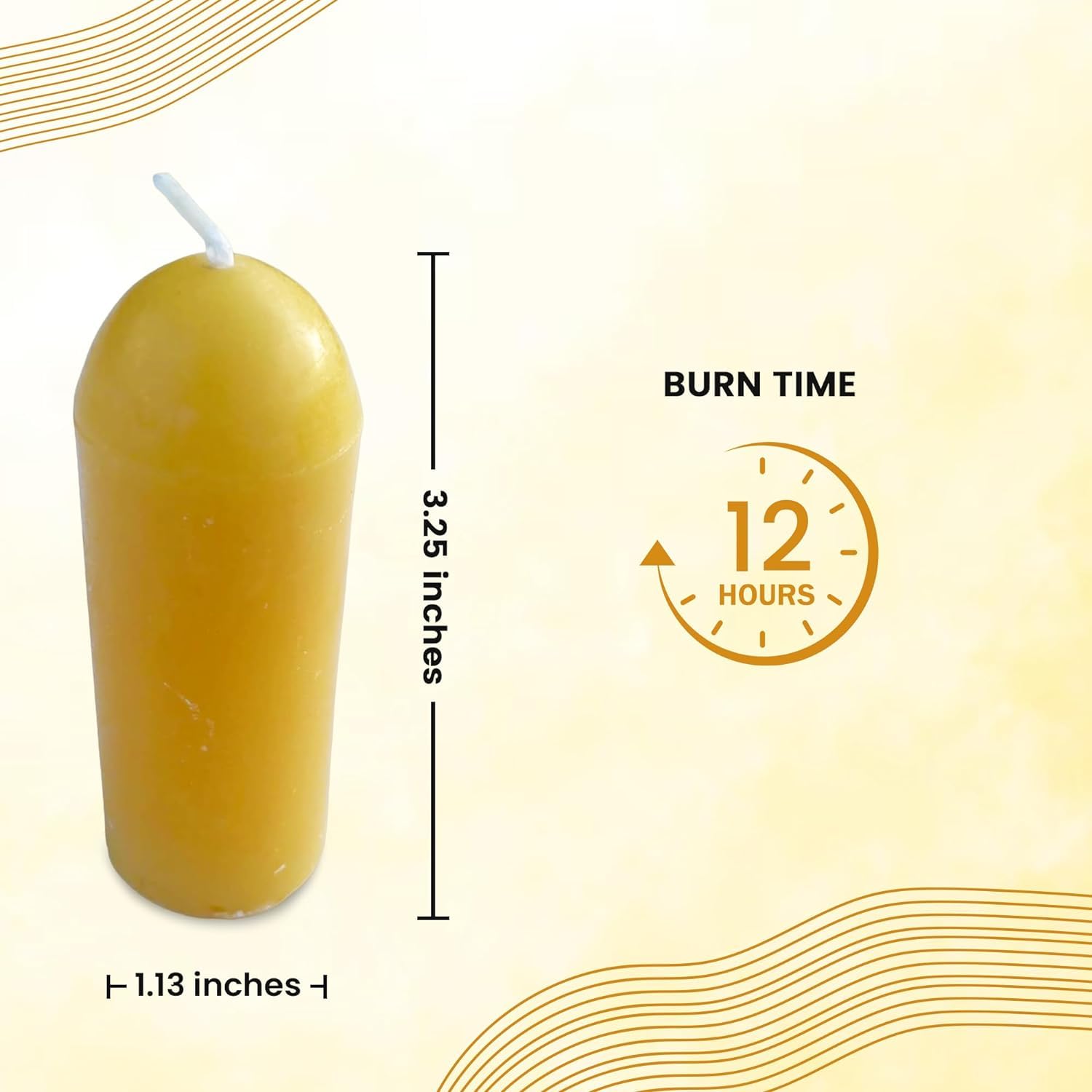 BeeTheLight Beeswax Lantern Candles (3.5