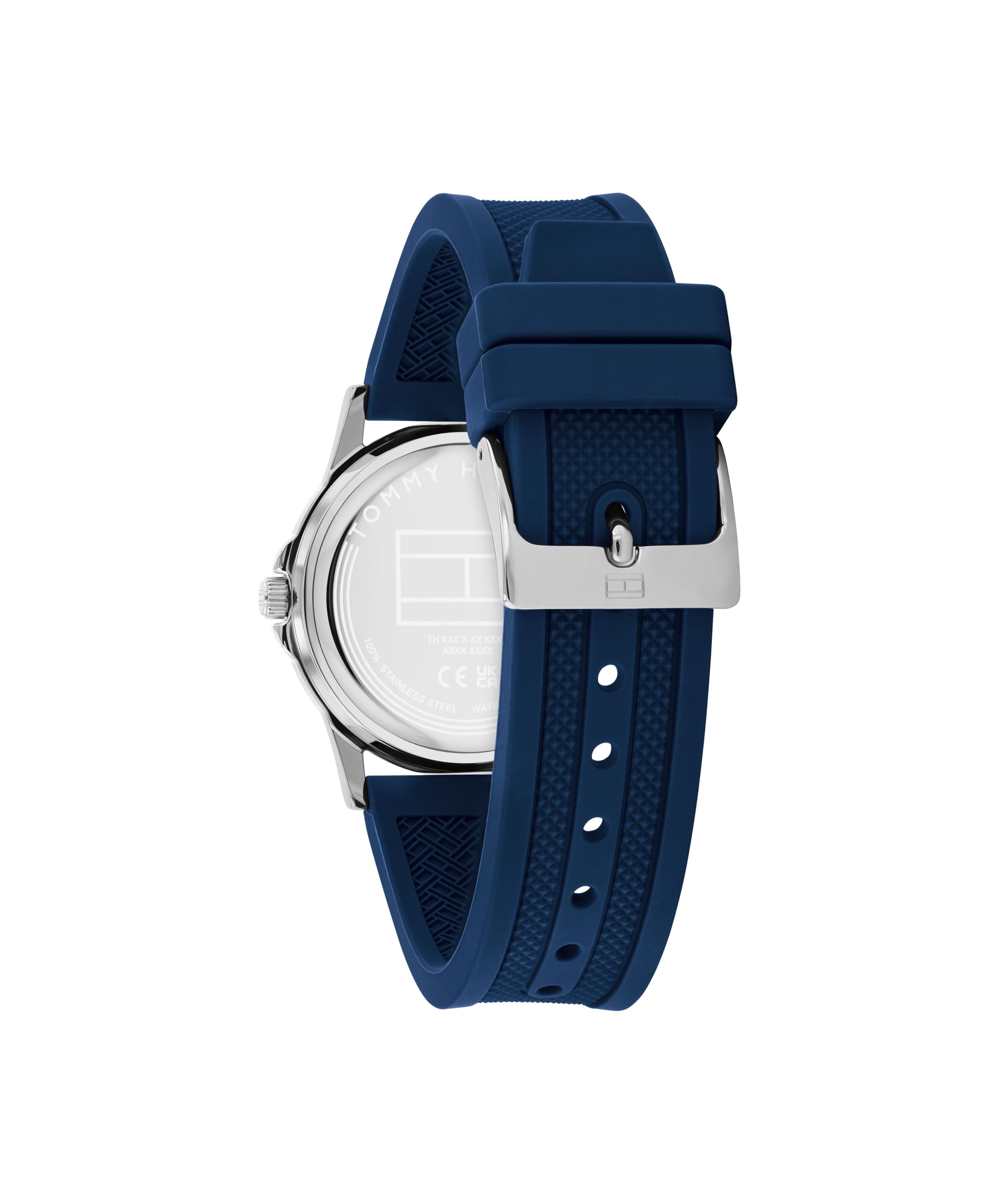 Tommy Hilfiger Reloj con Movimiento de Cuarzo de Tres Manecillas para Jóvenes con Correa de Acero Inoxidable o de Silicona – Disponible en Plateado, Azul, Rosa o Negro