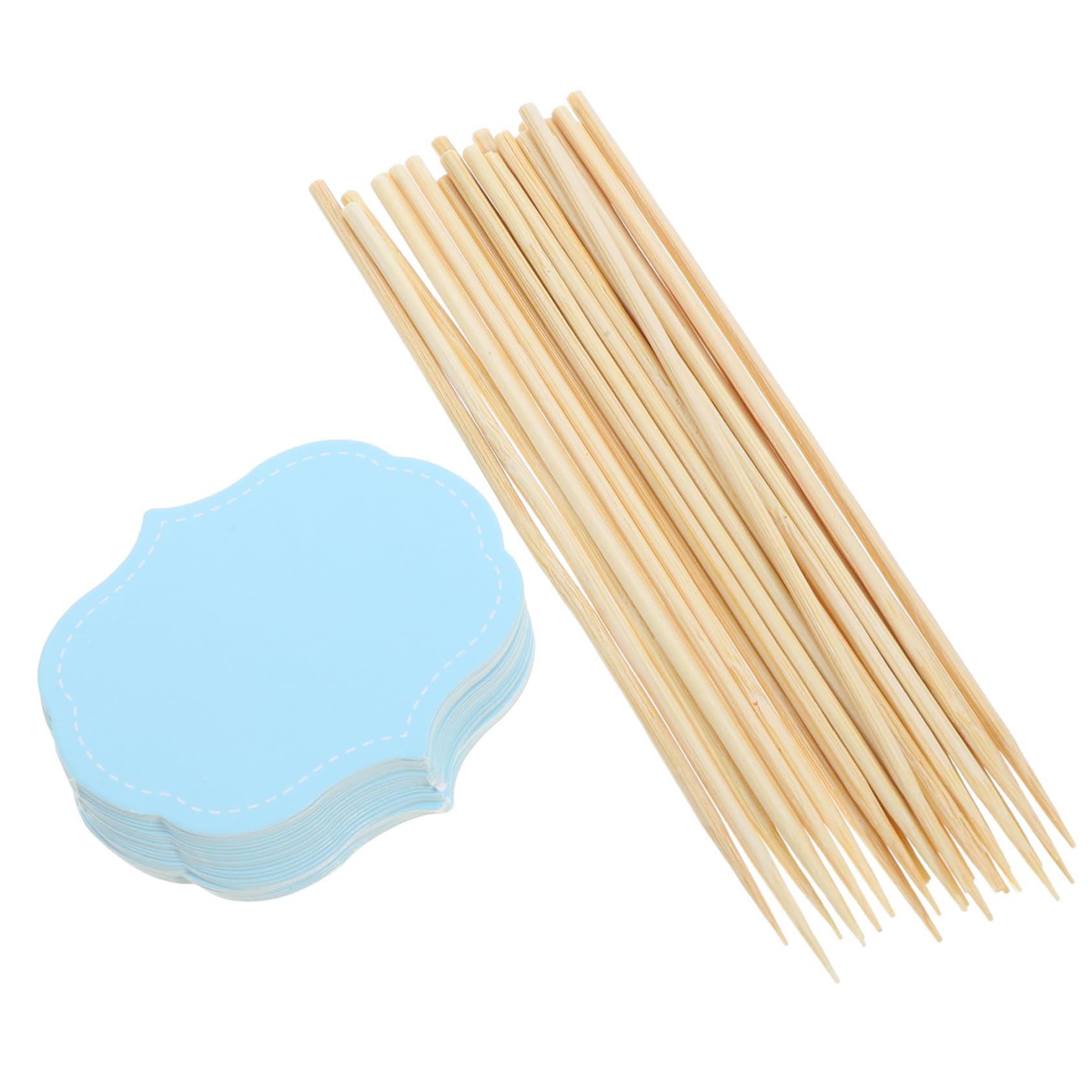 COLLBATH Cheese Markers for Buffet 24pcs Chalkboard Food Tags Wedding Cheese Markers Food Labels for Party