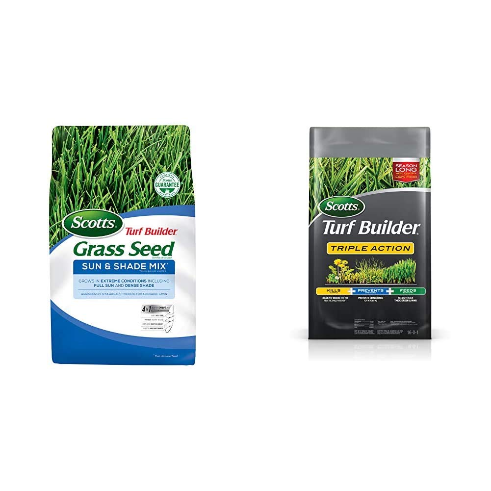 Buy Scotts Turf Builder Grass Seed Sun and Shade Mix, 7 Lb. up to 2,800