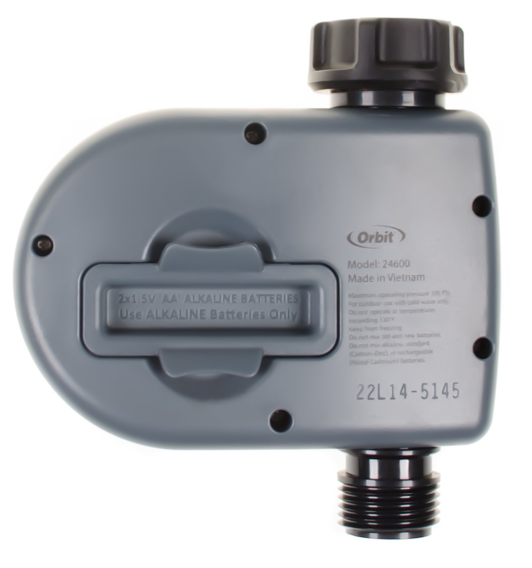 Orbit Digital Hose Sprinkler Irrigation Timer for Vacation Lawn, Plant, and Garden Watering (1 Valve)