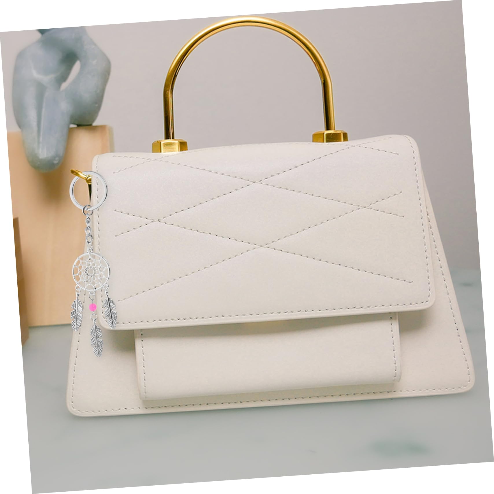 DECHOUS 24piezas Llaveros De Atrapasueños De Colgante y Decoración Para Bolsos y Llaves