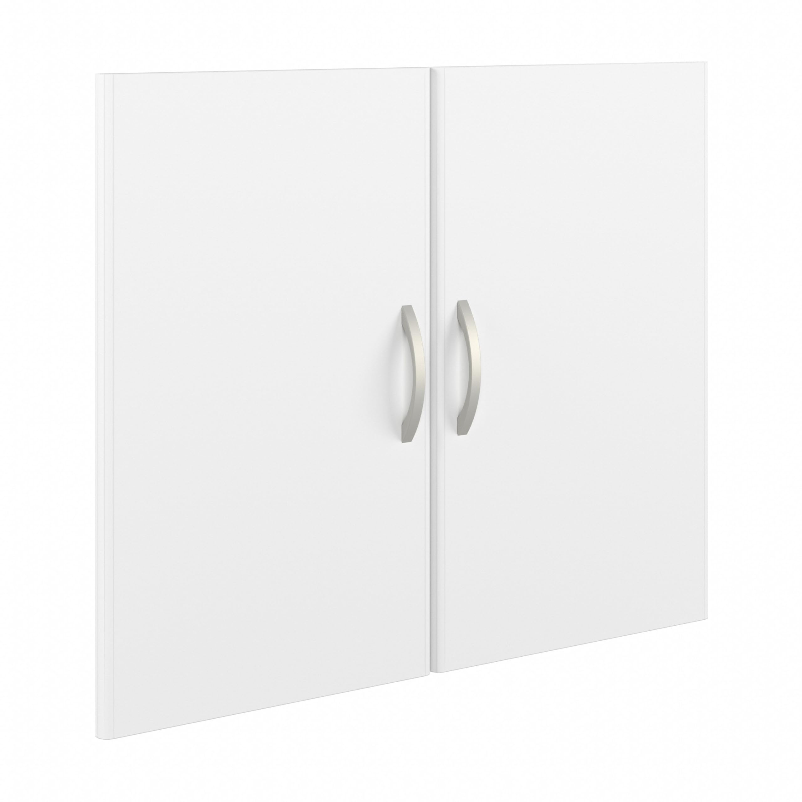 Photo 1 of Bush Business Furniture Studio C 5 Shelf Bookcase with Doors in White
