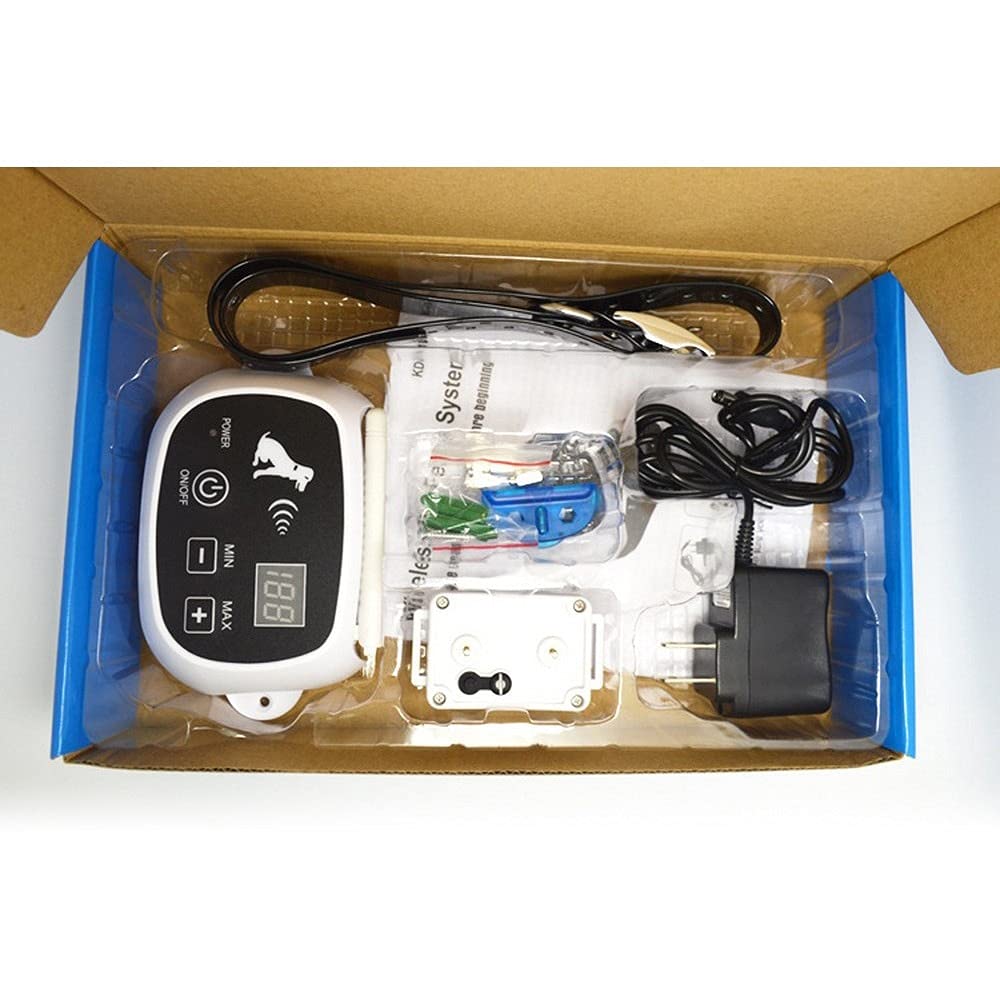 N-X KD-661 Dispositif de clôture électronique pour Animaux de Compagnie Formation de Chien étanche sans Fil télécommande système de clôture de Chien Collier Vibration 0-100 Niveau 2