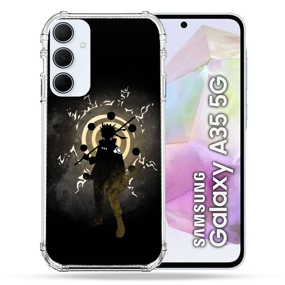Cokitec Naruto Sage Reinforced Case for Samsung Galaxy A35 5G Manga