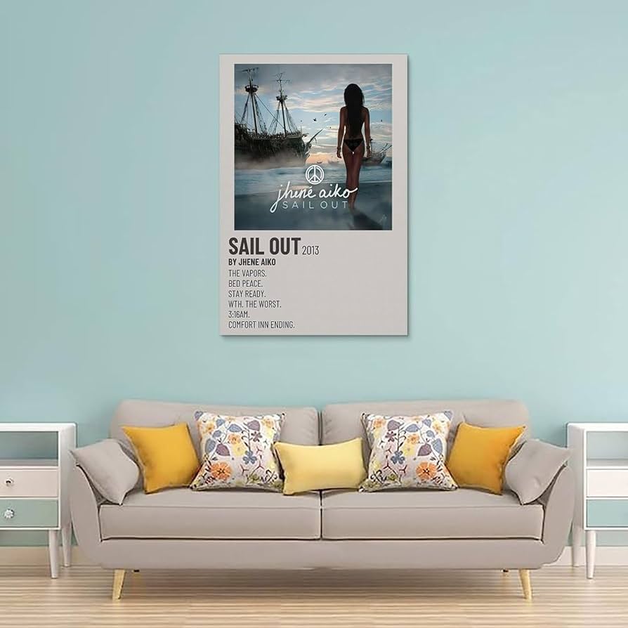 【額縁付き】Jhene Aiko Sail Out A2ポスター Amazon.com: ARMERI Jhene Aiko Souled Out Album Cover Poster