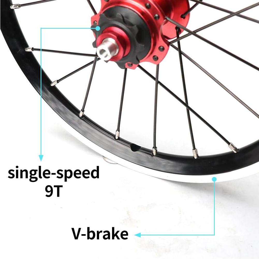 Amazon | 14インチ 412 折りたたみ自転車ホイールセット シングル