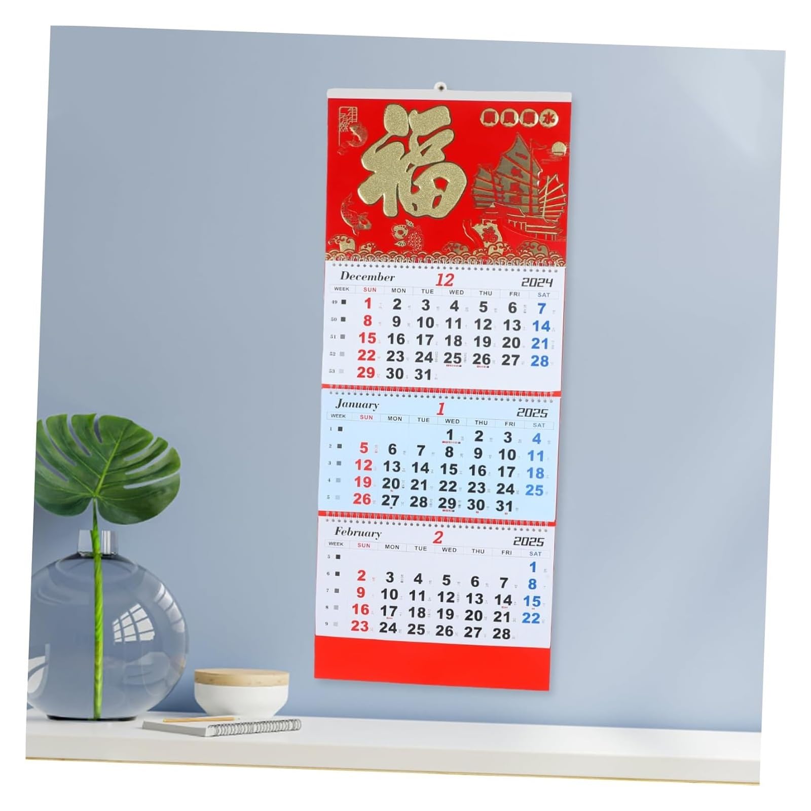 Tischkalender, Tischkalender 2025, Kalender, Neujahrskalender, Monatsplaner, Arbeitsplaner, chinesischer Monatskalender, Chinesisch
