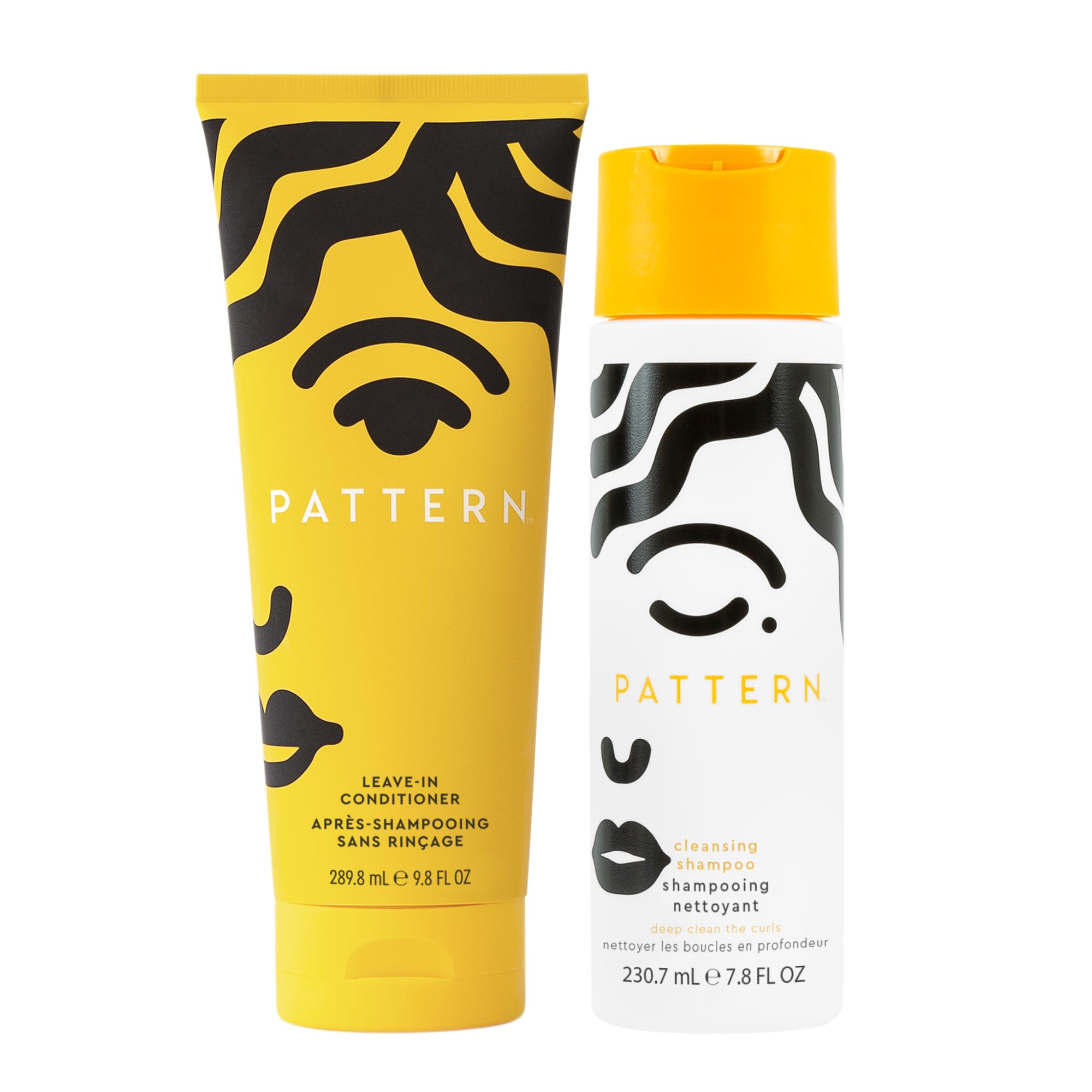 PATTERN Cleanse & Condition Duo, Leave-In Conditioner and Clarifying Shampoo, 2-Piece Kit for Curls and Coils
