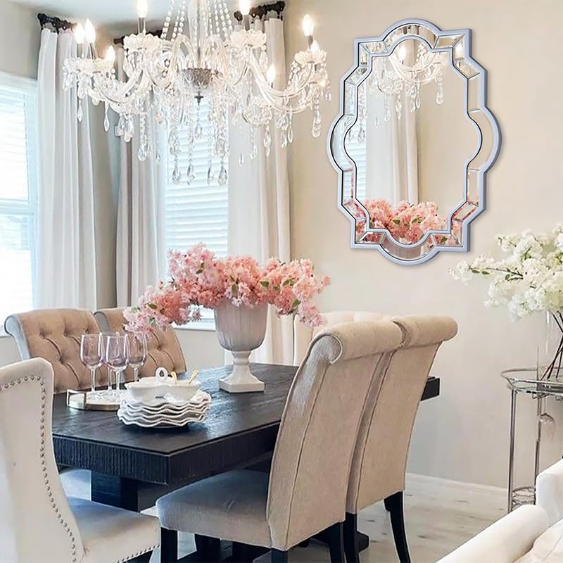 Chende Decorative Wall Mirror for Decor, 32" x 24" Elegant Living Room ...