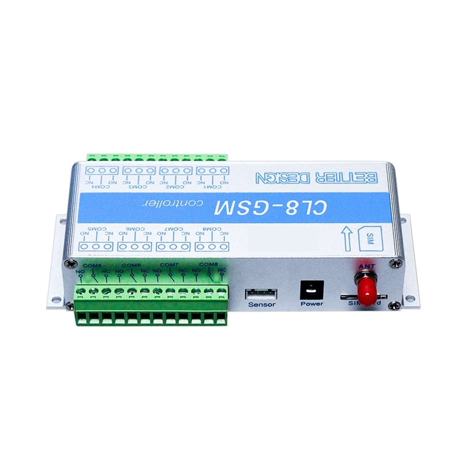 Abridor automático de puertas, CL8-GSM-NC de alarma de alerta SMS inalámbrico Monitoreo de temperatura Alarma GSM + Sensor con alerta de falla de energía para familias numerosas, comunidades pequeñas(