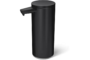 simplehuman Rechargeable Touch-Free Sensor Liquid Soap Dispenser, Matte Black