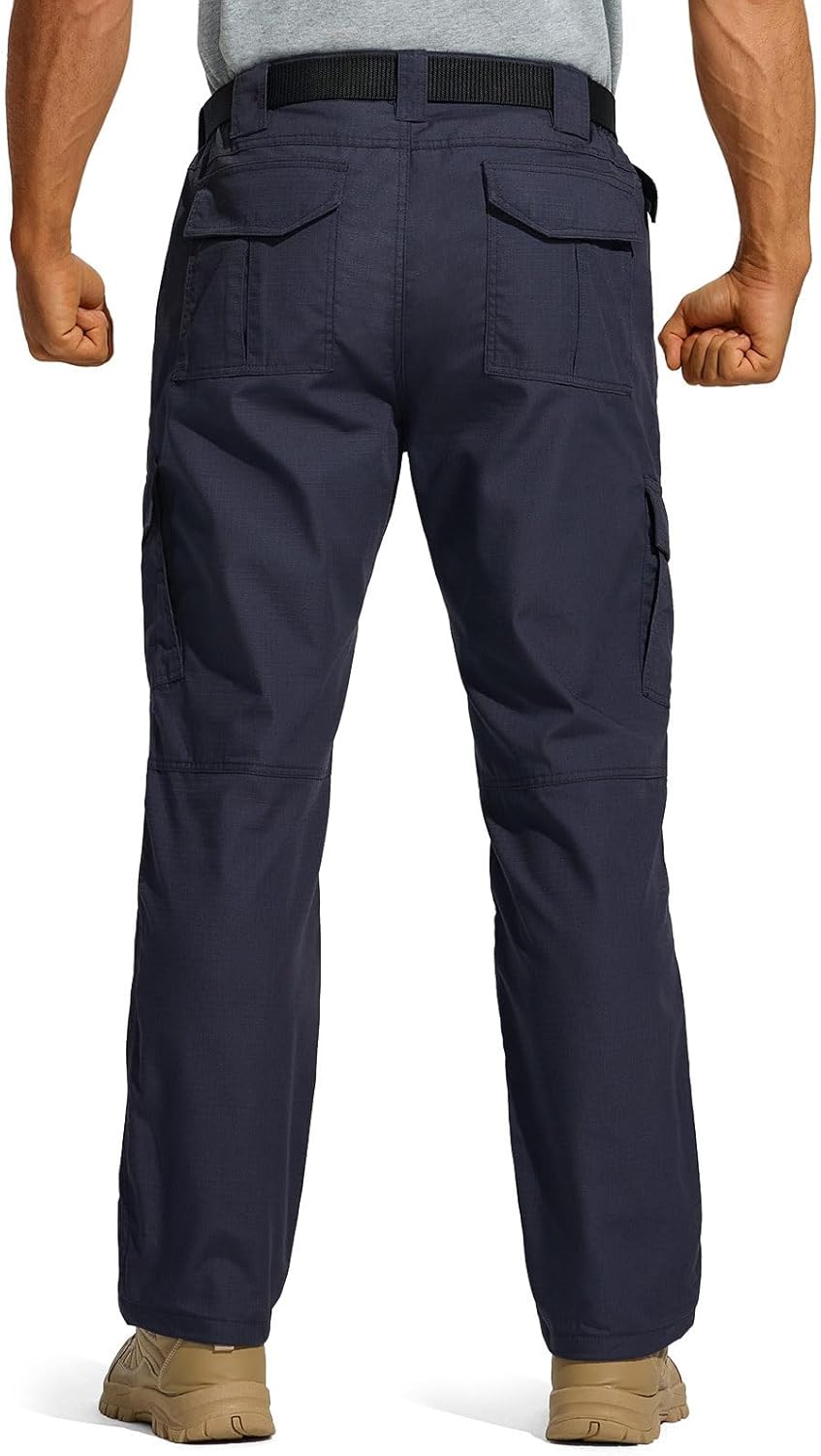 HISEA Men's Ripstop Tactical Pants, Water Resistant Work Cargo Pants, Lightweight Outdoor Hiking Construction Pants - Image 2