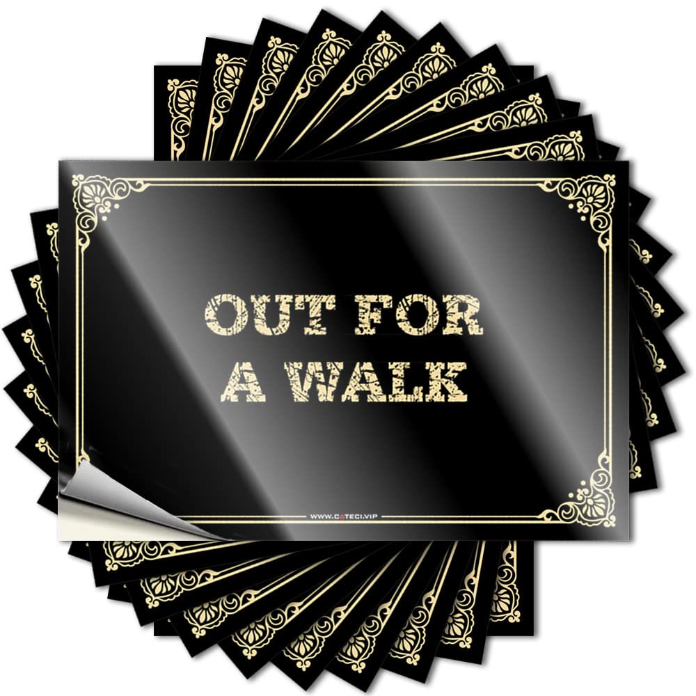 Fzfn Colour Vintage Bar Decor Decal - Optical Illusion Interesting Bottle Out For A Walk(6X9cm)