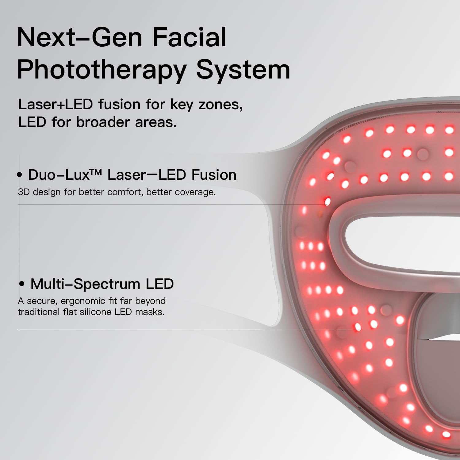 Megelin Duo-Lux LED Light Therapy Face Mask and Neck Mask - Image 5