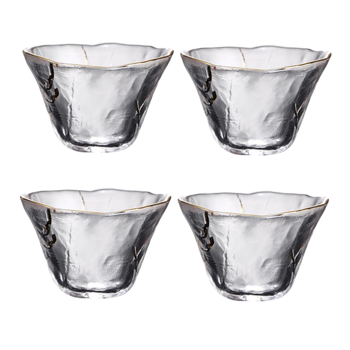 Alipis Tasse à Saké de Style Japonerie 4 Pièces en Verre 70 ML