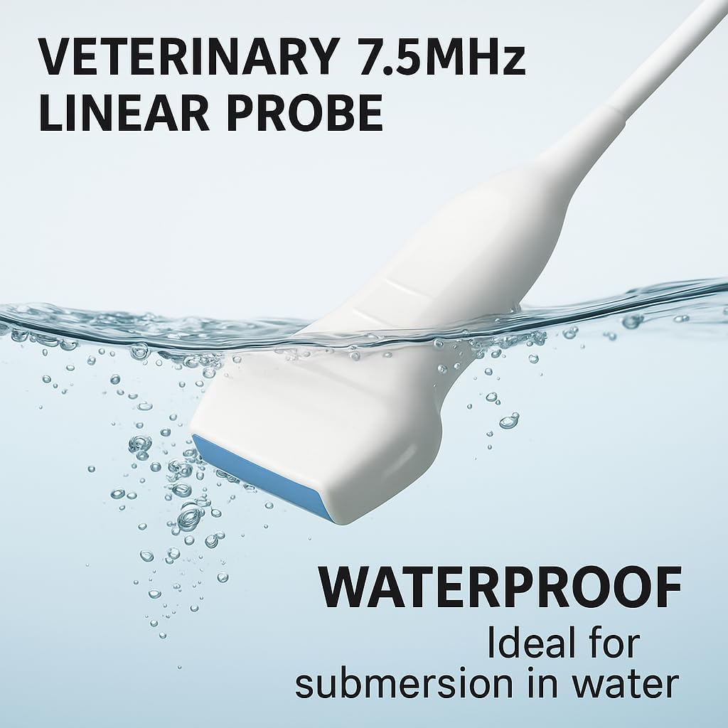 1pcs 7.5MHz Linear Array Probe is Suitable SUNBESTA N20/N50 Model Detection Depth of 1.1-3.1 inches, Suitable for Detecting Small Animals Such as Rabbits, Cats, Dogs, etc.
