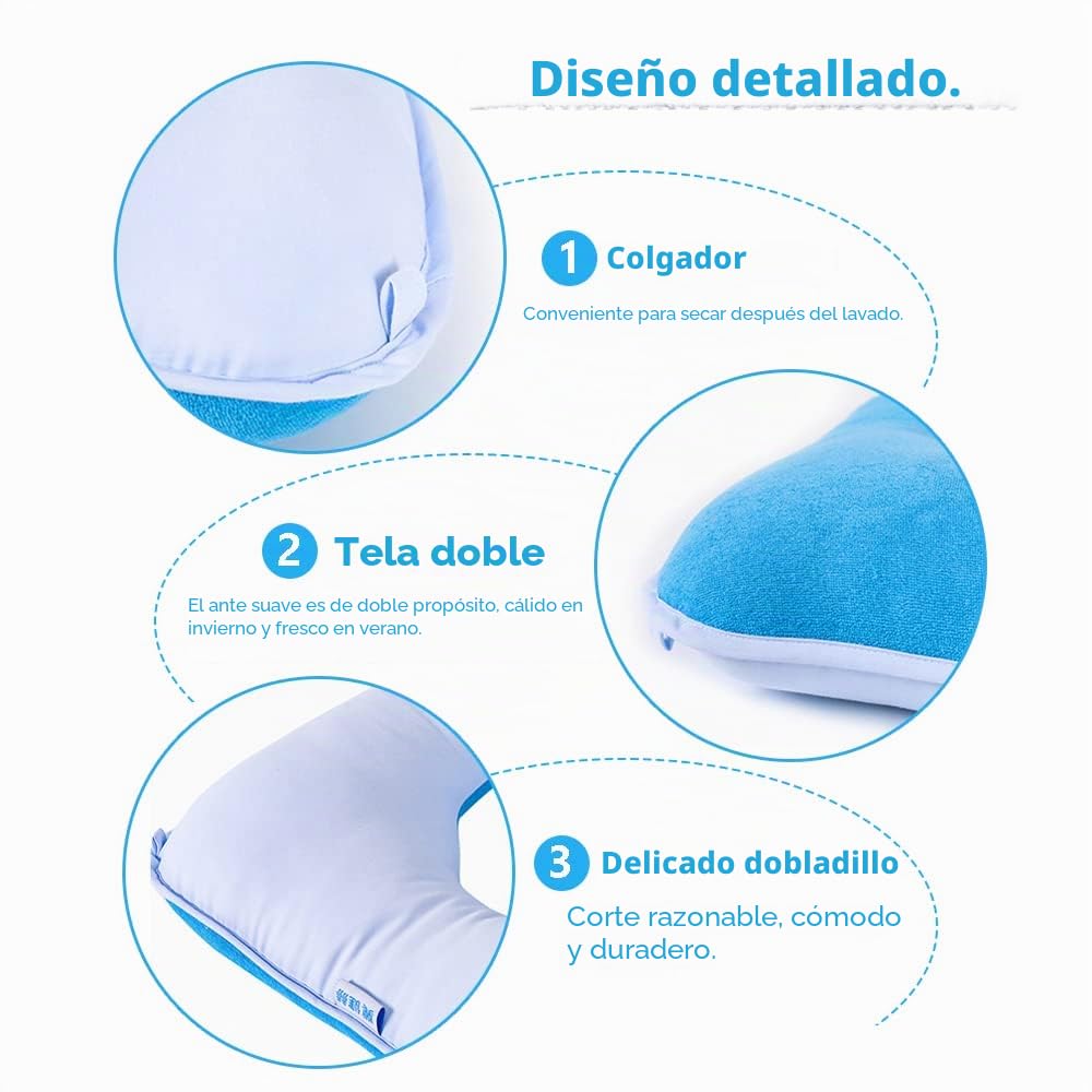 MESINURS Almohada de Dona, cojín de Cama antidecúbito, Almohadilla de Lactancia de presión postoperatoria para Personas postradas en Cama, Ancianos, discapacitados, Embarazadas (15 x 15 Pulgadas,
