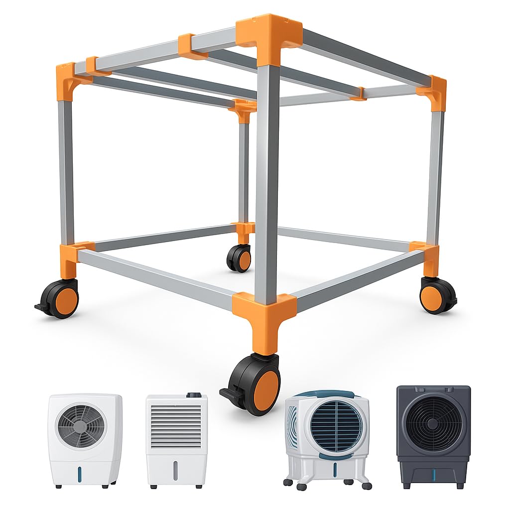 Purnima Marketing PM Air Cooler Trolley/Stand with 360 Degree movable wheels Anti Rust Power Coated And Upto 100 Liter wieght holding capacity